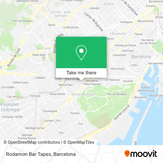 Rodamon Bar Tapes map