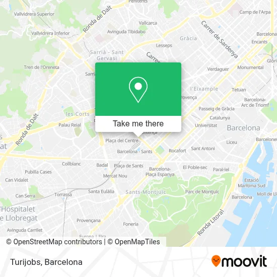 Turijobs map