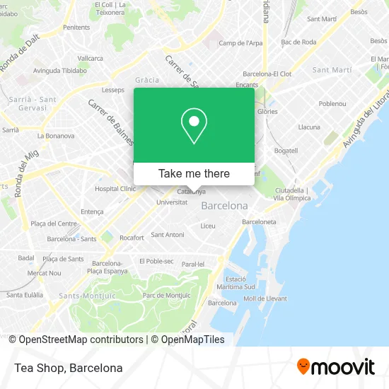 Tea Shop map