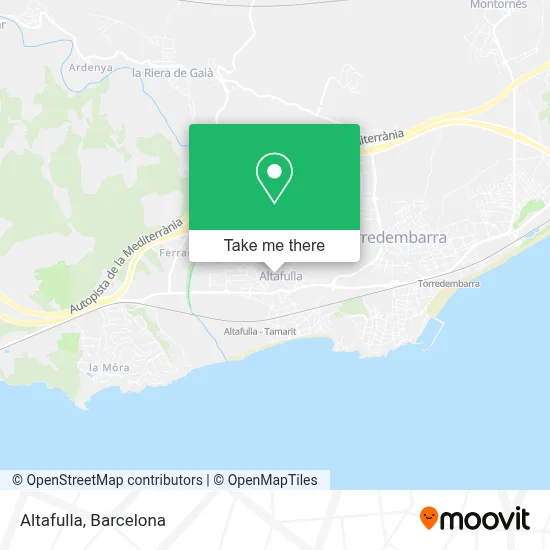 Altafulla map