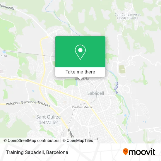 Training Sabadell map