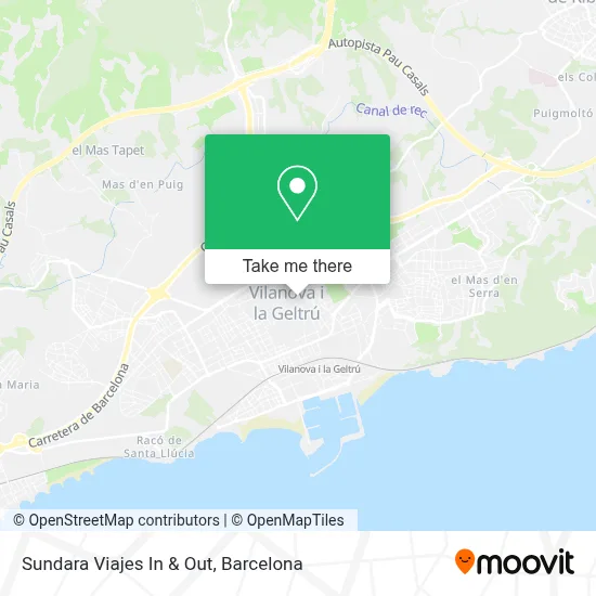 Sundara Viajes In & Out map