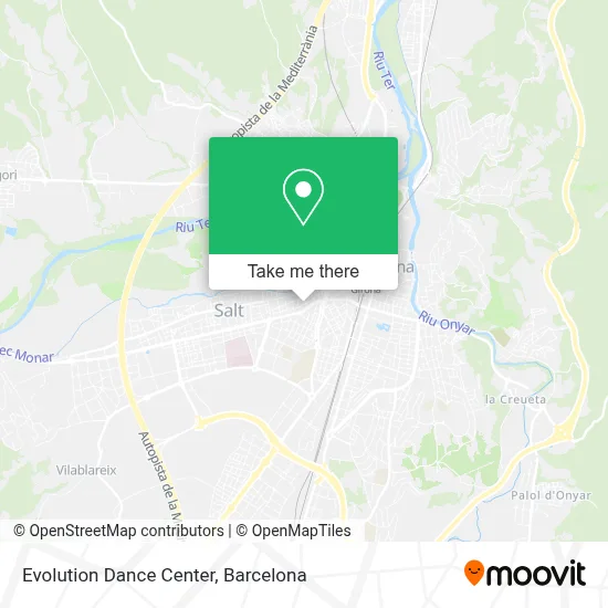 Evolution Dance Center map