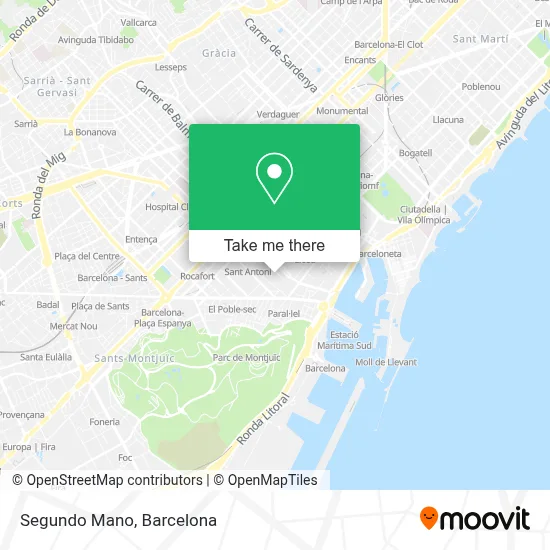 Segundo Mano map