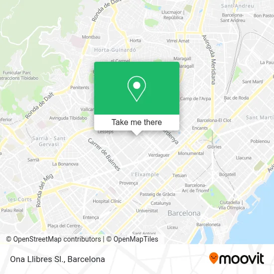Ona Llibres Sl. map