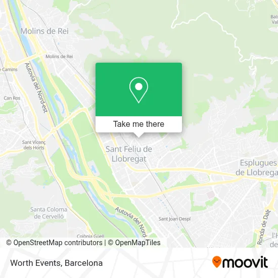 Worth Events map