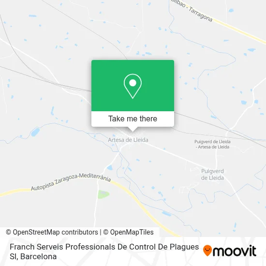 Franch Serveis Professionals De Control De Plagues Sl map