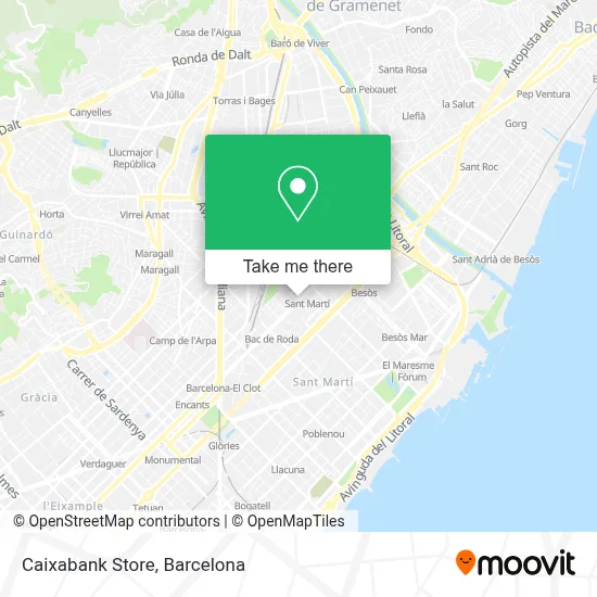 Caixabank Store map