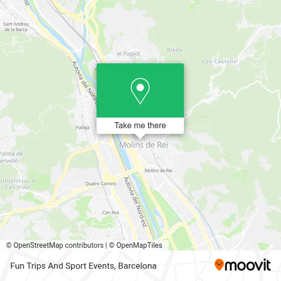 Fun Trips And Sport Events map