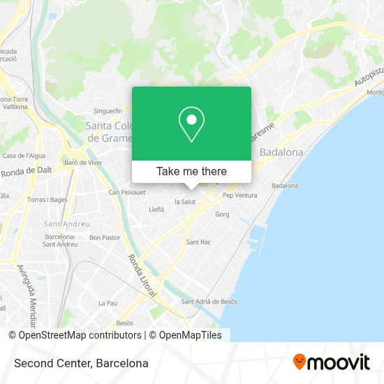 Second Center map