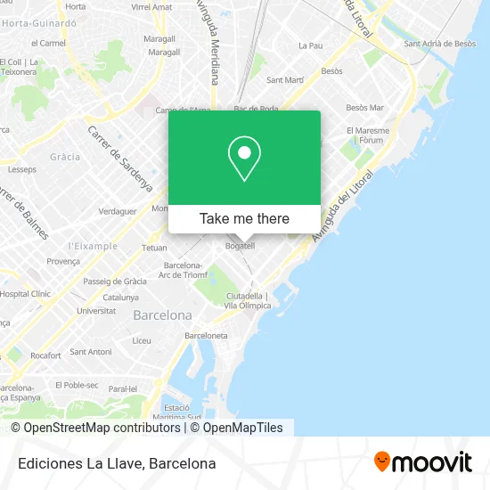 Ediciones La Llave map