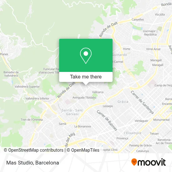 Mas Studio map