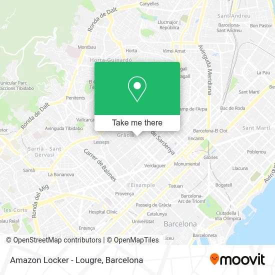 Amazon Locker - Lougre map