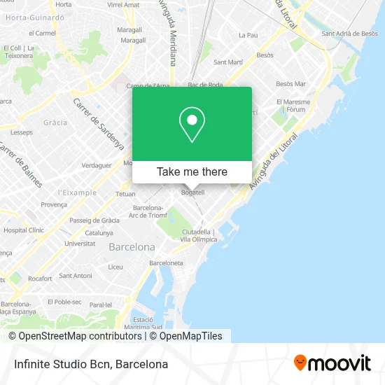Infinite Studio Bcn map