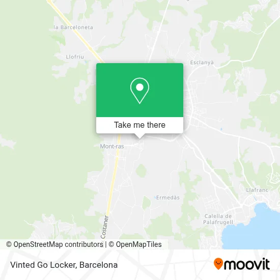 Vinted Go Locker map