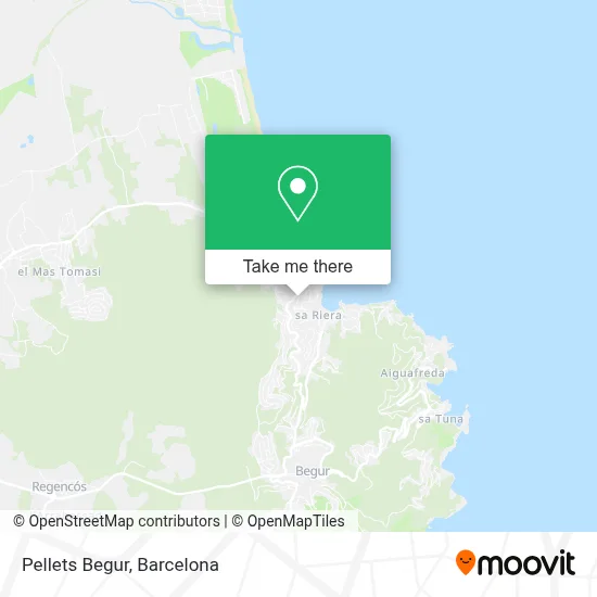 Pellets Begur map