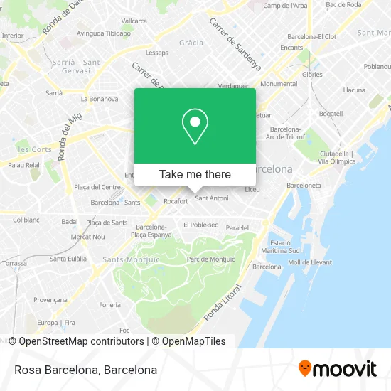 Rosa Barcelona map