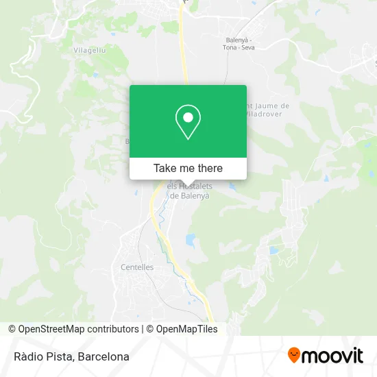 Ràdio Pista map