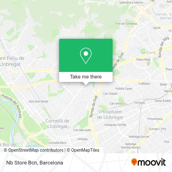 Nb Store Bcn map
