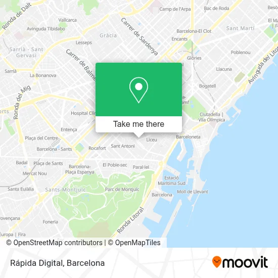 Rápida Digital map