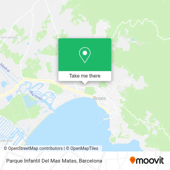 Parque Infantil Del Mas Matas map