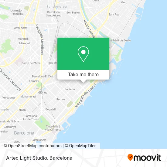 Artec Light Studio map