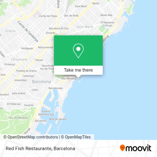 Red Fish Restaurante map