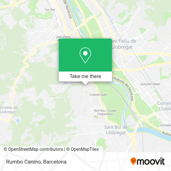 Rumbo Canino map