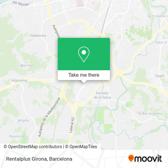 Rentalplus Girona map