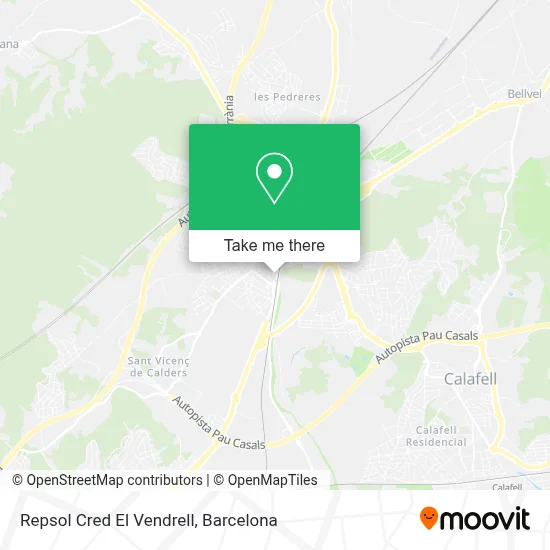 Repsol Cred El Vendrell map
