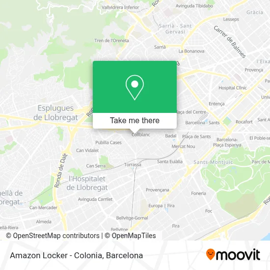 Amazon Locker - Colonia map