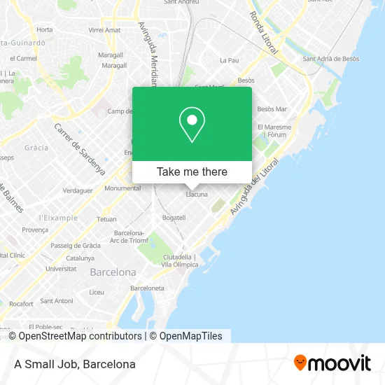 A Small Job map
