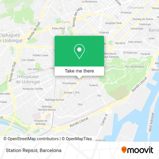 Station Repsol map