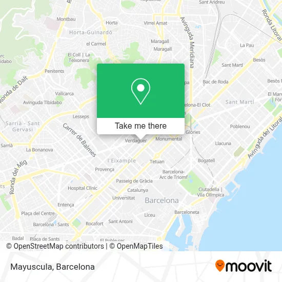 Mayuscula map