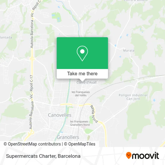 Supermercats Charter map