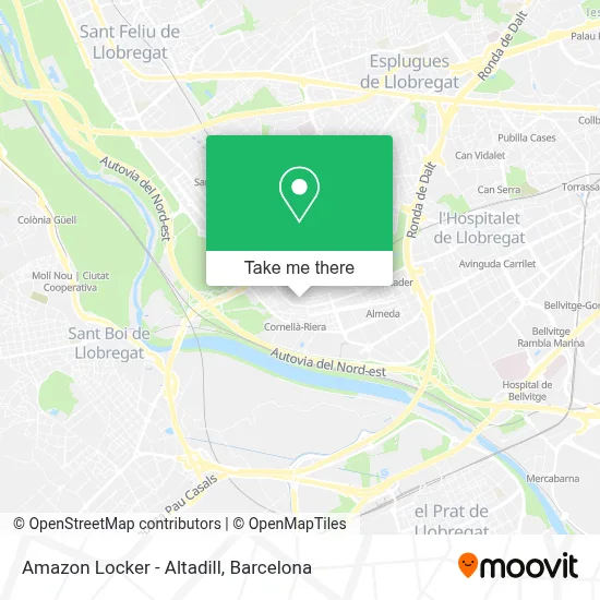 Amazon Locker - Altadill map