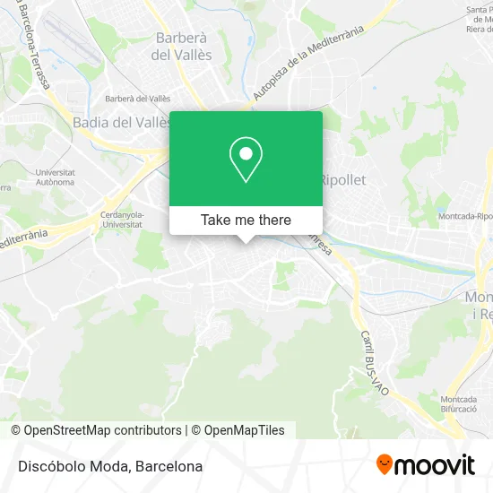 Discóbolo Moda map