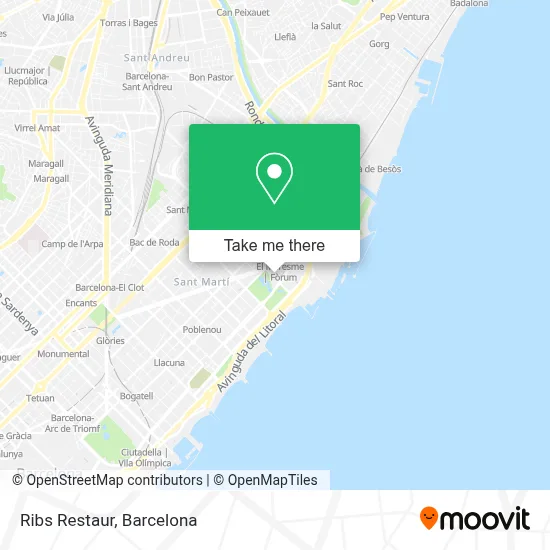 Ribs Restaur map