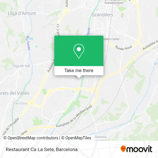 Restaurant Ca La Sete map