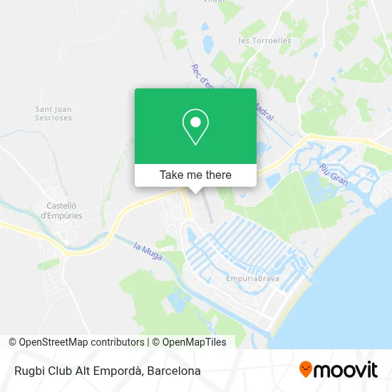 Rugbi Club Alt Empordà map