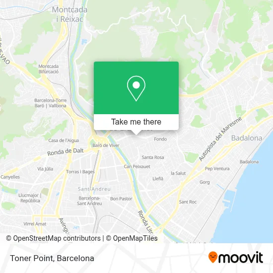 Toner Point map
