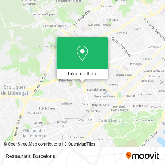 Restaurant map