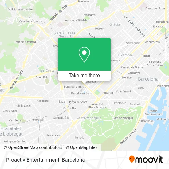 Proactiv Entertainment map