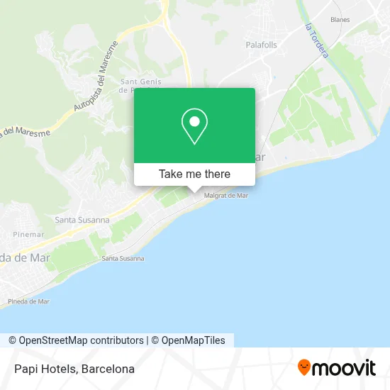 Papi Hotels map