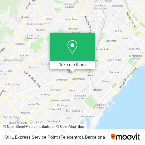 DHL Express Service Point (Telecentro) map