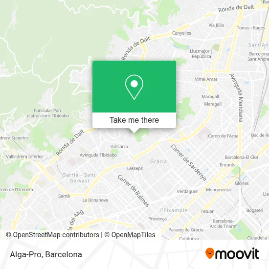 Alga-Pro map