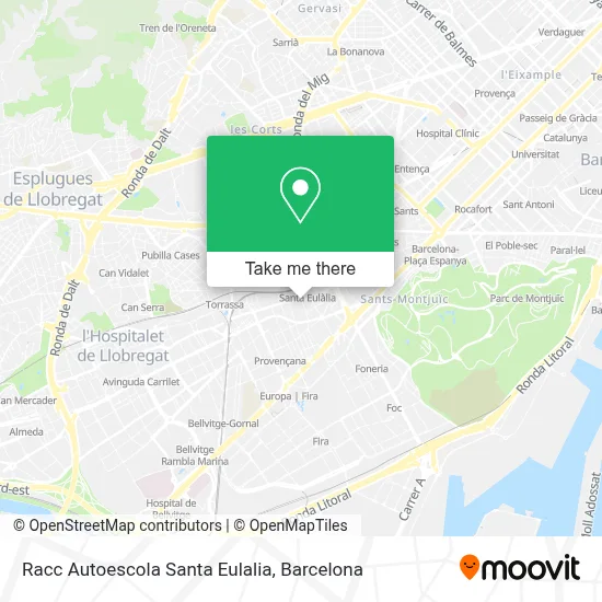 Racc Autoescola Santa Eulalia map
