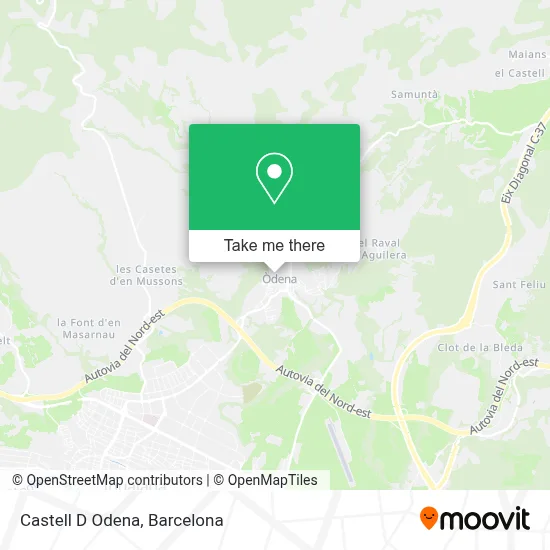 Castell D Odena map
