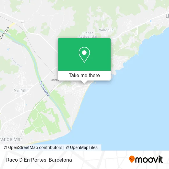 Raco D En Portes map