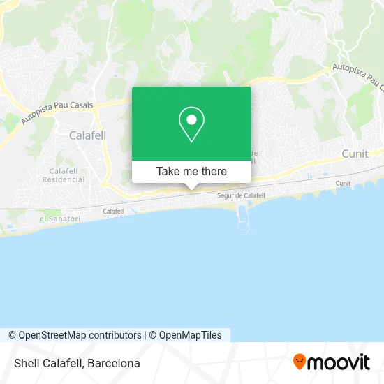 Shell Calafell map
